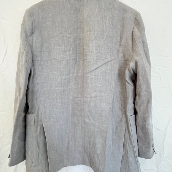 Percival Tailored Linen Jacket in Light Blue - Picture 4 of 8